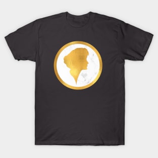 Classic cameo in gold and marble II T-Shirt